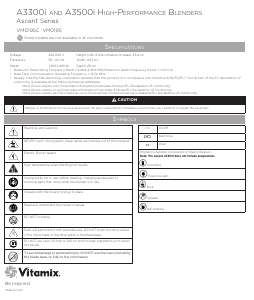 Kullanım kılavuzu Vitamix A3500i Ascent Blender