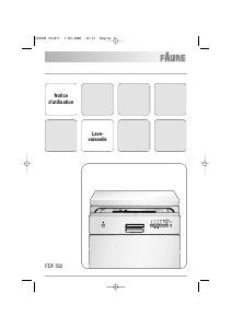 Mode d’emploi Faure FDF502 Lave-vaisselle