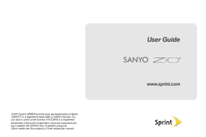 Manual Sanyo Zio (Sprint) Mobile Phone