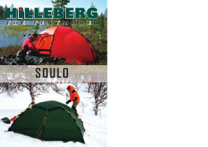 Handleiding Hilleberg Soulo Tent