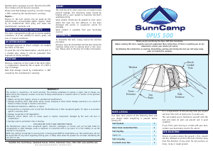 Handleiding SunnCamp Opus 500 Tent