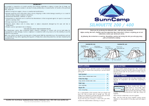 Manual SunnCamp Silhouette 200 Tent