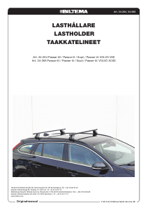 Bruksanvisning Biltema 34-264 (for Volvo V60) Takräcke