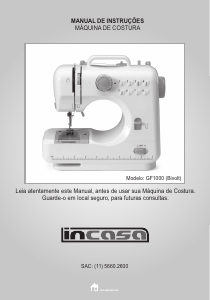 Manual Incasa GF1000 Máquina de costura
