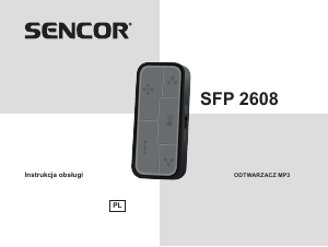 Instrukcja Sencor SFP 2608 Odtwarzacz Mp3