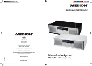 Bedienungsanleitung Medion LIFE P64000 (MD 43180) Stereoanlage