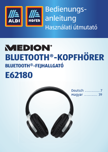 Használati útmutató Medion LIFE E62180 (MD 44081) Fejhallgató