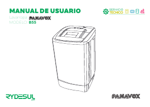 Manual de uso Panavox B55 Lavadora