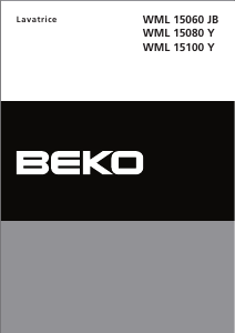 Manuale BEKO WML 15100 Y Lavatrice