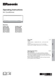 Manual Rasonic RU-PV12VK Air Conditioner