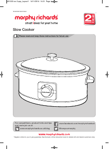 Manual Morphy Richards 461008 Slow Cooker