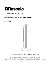 Handleiding Rasonic RTF-36K Ventilator
