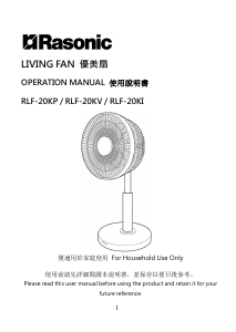 Manual Rasonic RLF-20KV Fan