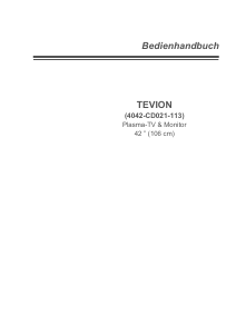 Bedienungsanleitung Tevion MD 34598 Plasma fernseher