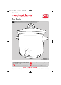 Handleiding Morphy Richards 48696 Slowcooker