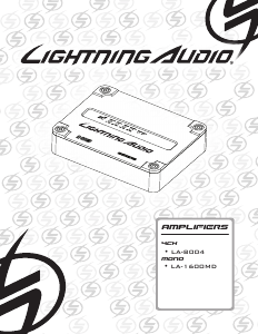 Manuale Lightning Audio LA-1600MD Amplificatore auto