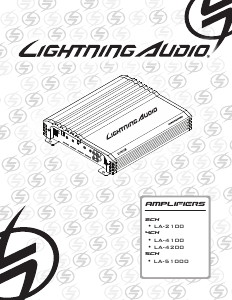 Manuale Lightning Audio LA-2100 Amplificatore auto