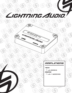 Manual Lightning Audio LA-8004 Car Amplifier