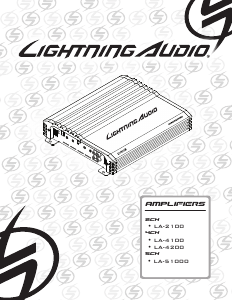 Mode d’emploi Lightning Audio LA-4100 Amplificateur de voiture