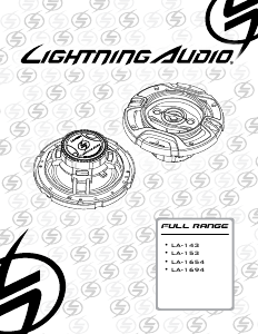 Mode d’emploi Lightning Audio LA-1654 Haut-parleur voiture