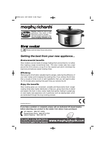 Manual Morphy Richards 48728 Accents Slow Cooker