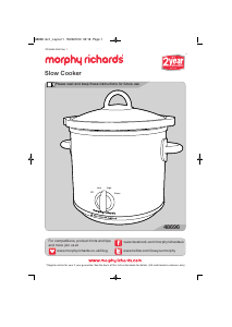 Manual Morphy Richards 48697 Slow Cooker