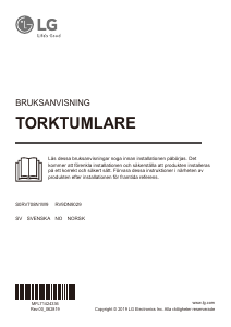 Bruksanvisning LG RV9DN9029 Tørketrommel