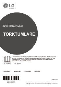 Bruksanvisning LG RC9DN9029 Torktumlare