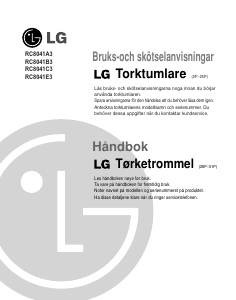 Bruksanvisning LG RC8041A3 Tørketrommel