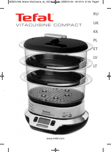 Руководство Tefal VS400331 Vitacuisine Compact Пароварка