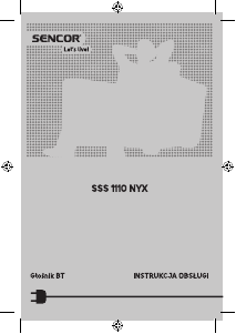 Instrukcja Sencor SSS 1110 NYX Głośnik
