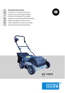 Mode d’emploi Güde GV 1700 E Scarificateur