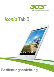 Bedienungsanleitung Acer Iconia Tab 8 Tablet