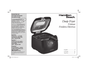 Manual Hamilton Beach 35021 Deep Fryer