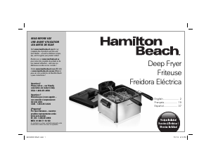 Manual Hamilton Beach 35036 Deep Fryer