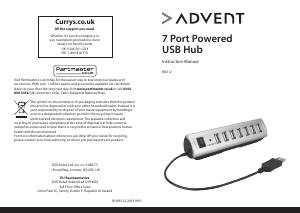 Manual Advent HB312 USB Hub