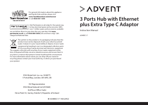 Handleiding Advent HBEC17 USB hub