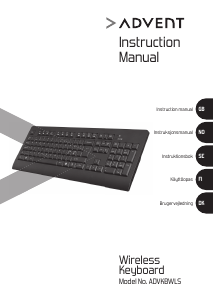 Manual Advent ADVKBWLS Keyboard