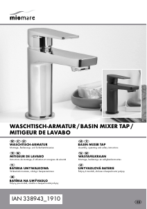 Bedienungsanleitung Miomare IAN 338943 Wasserhahn