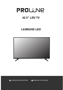Mode d’emploi Proline L4380UHD Téléviseur LED