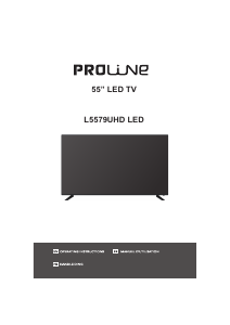 Mode d’emploi Proline L5579UHD Téléviseur LED