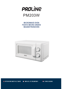 Mode d’emploi Proline PM203W Micro-onde