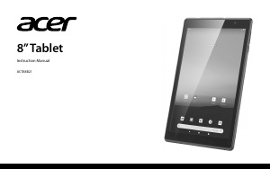 Manual Acer ACTAB821 Tablet