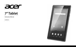 Manual Acer ACTAB721 Tablet