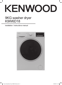 Manual Kenwood K9W6D18 Washer-Dryer