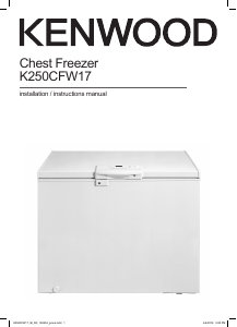 Manual Kenwood K250CFW17 Freezer