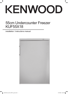 Manual Kenwood KUF55X18 Freezer