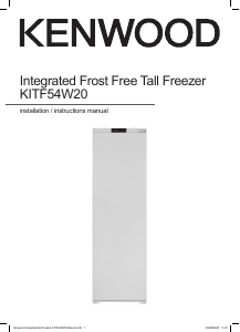 Manual Kenwood KITF54W20 Freezer