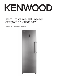 Manual Kenwood KTF60X15 Freezer