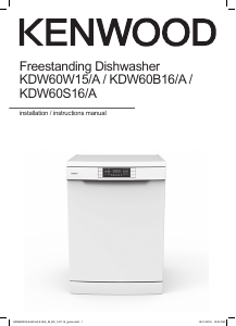 Handleiding Kenwood KDW60W15A Vaatwasser